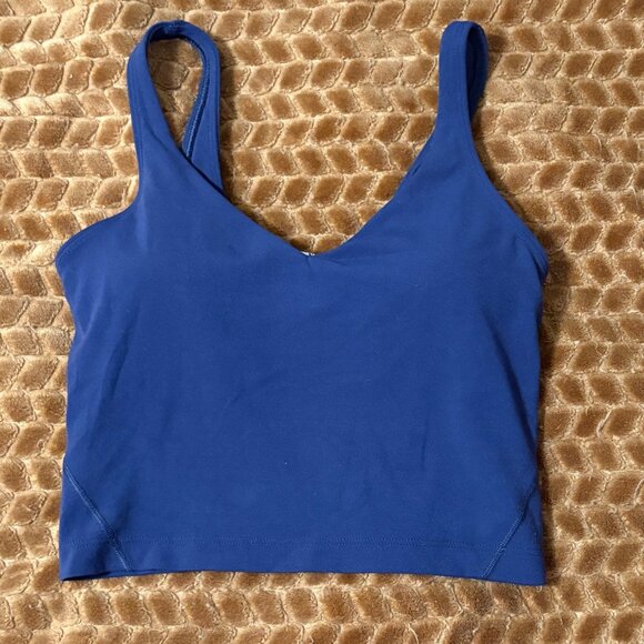 NWOT Lululemon Align Tank Top Night Sea Nulu Built-In Bra Size 2 - Picture 2 of 7